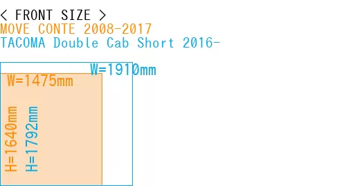 #MOVE CONTE 2008-2017 + TACOMA Double Cab Short 2016-
